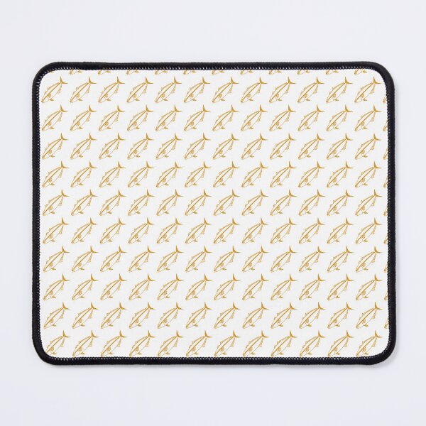 Item preview, Kawaii Amberjack Fish in Golden Yellow and White designed and sold by fruttidimare.