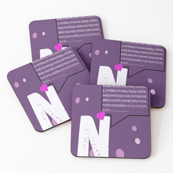 Item preview, N letter with positive words , will make your happy by name start by N designed and sold by bigramy.