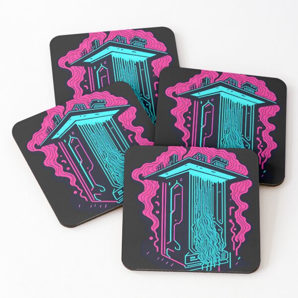 Item preview, Floating City - Retro-Futuristic Illustration designed and sold by alaa-mously.