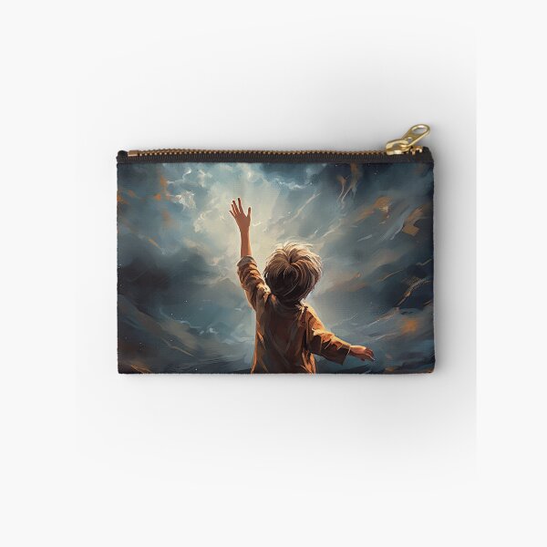 Item preview, a child's small hand reaching for the stars in the night sky, conveying innocence and wonder designed and sold by Surreal-Inc.