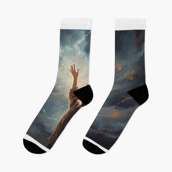Item preview, a child's small hand reaching for the stars in the night sky, conveying innocence and wonder designed and sold by Surreal-Inc.