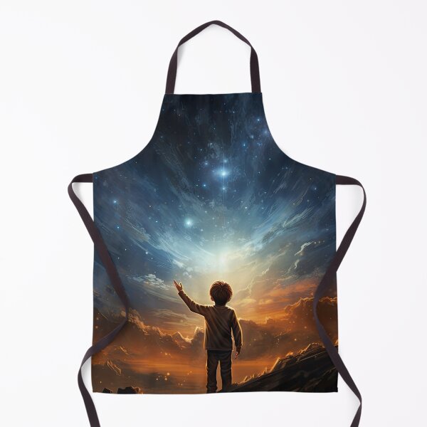 Item preview, a child's small hand reaching for the stars in the night sky, conveying innocence and wonder designed and sold by Surreal-Inc.
