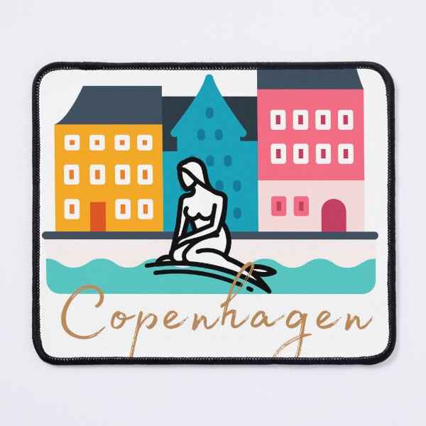 Item preview, Copenhagen Travel Trip Souvenir Destination Keepsake Little Mermaid designed and sold by OnceOnlyArt.