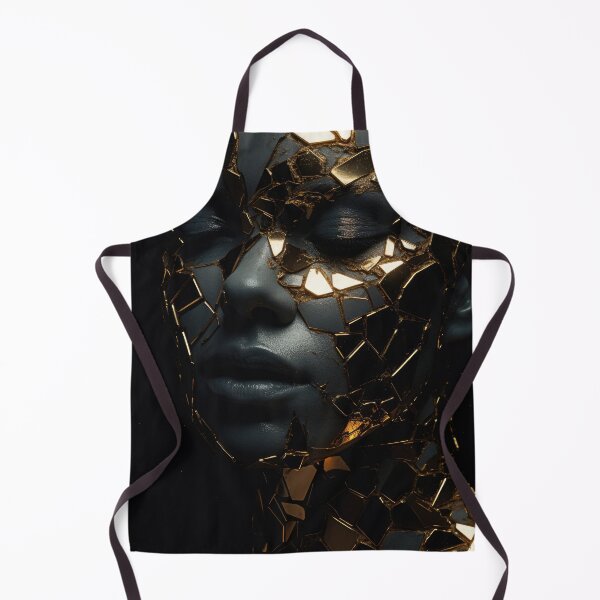 Item preview, a cracked mirror pieced back together with glowing veins of gold showing flaws beautifully transformed by resilience designed and sold by Surreal-Inc.