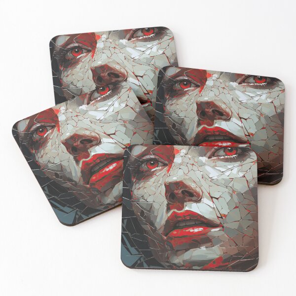 Item preview, a cracked mirror reflecting a fragmented face designed and sold by Surreal-Inc.