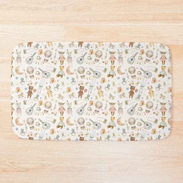 Item preview, Cute Pattern For Kids - Watercolor - Cream Color designed and sold by patternjp.