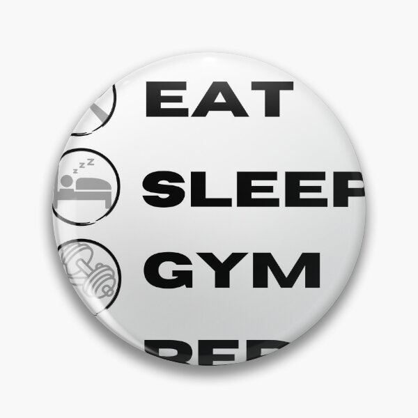 Item preview, Eat Sleep Gym Repeat designed and sold by Mohommadzaki Mulla.
