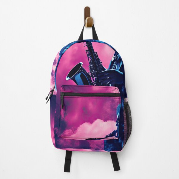 Item preview, a lone astronaut playing a melancholic melody on a saxophone amidst a cosmic backdrop designed and sold by Surreal-Inc.
