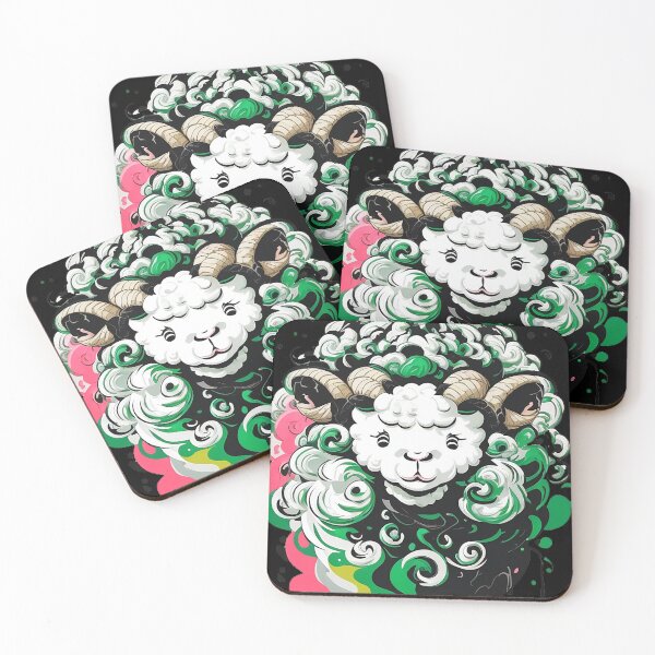 Item preview, Curly Sheep Illustration designed and sold by marthavelony.