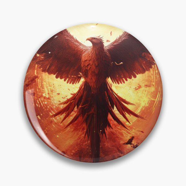 Item preview, a phoenix rising from the ashes of a dying star, symbolizing both destruction and rebirth designed and sold by Surreal-Inc.
