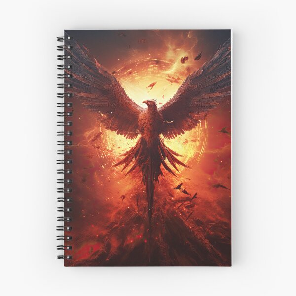 Item preview, a phoenix rising from the ashes of a dying star, symbolizing both destruction and rebirth designed and sold by Surreal-Inc.