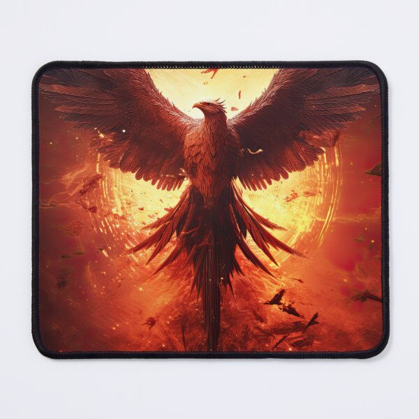 Item preview, a phoenix rising from the ashes of a dying star, symbolizing both destruction and rebirth designed and sold by Surreal-Inc.
