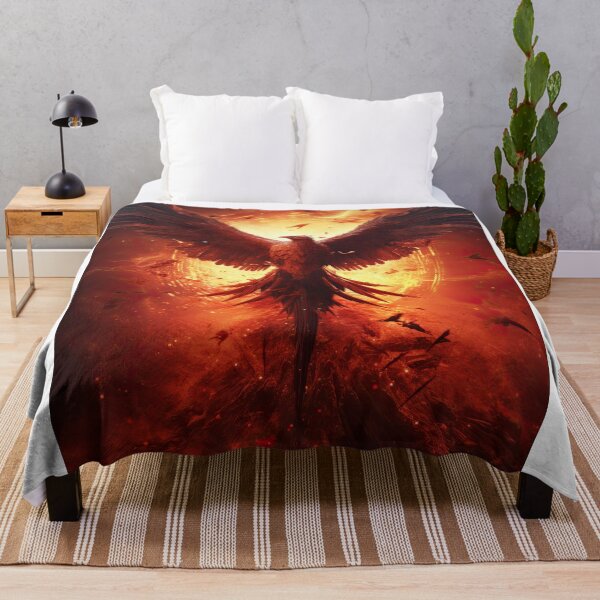 Item preview, a phoenix rising from the ashes of a dying star, symbolizing both destruction and rebirth designed and sold by Surreal-Inc.