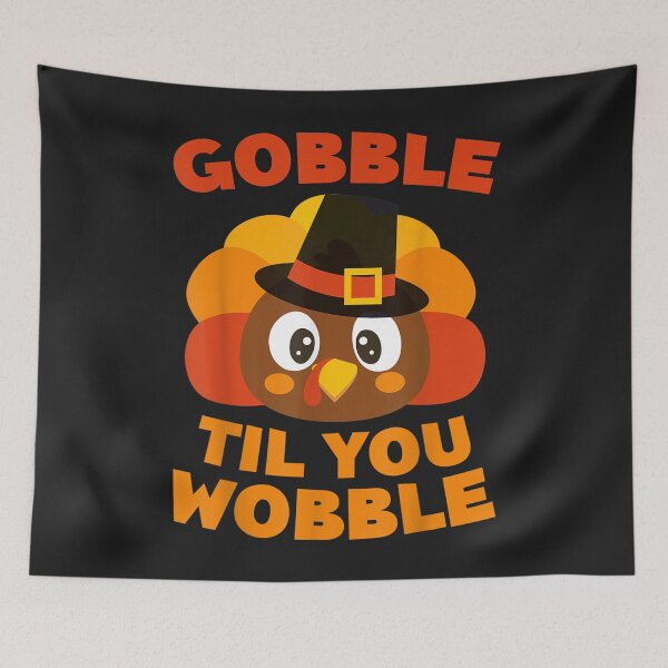 Item preview, Gobble Til You Wobble T-Shirt Thanksgiving Day designed and sold by William Parker.