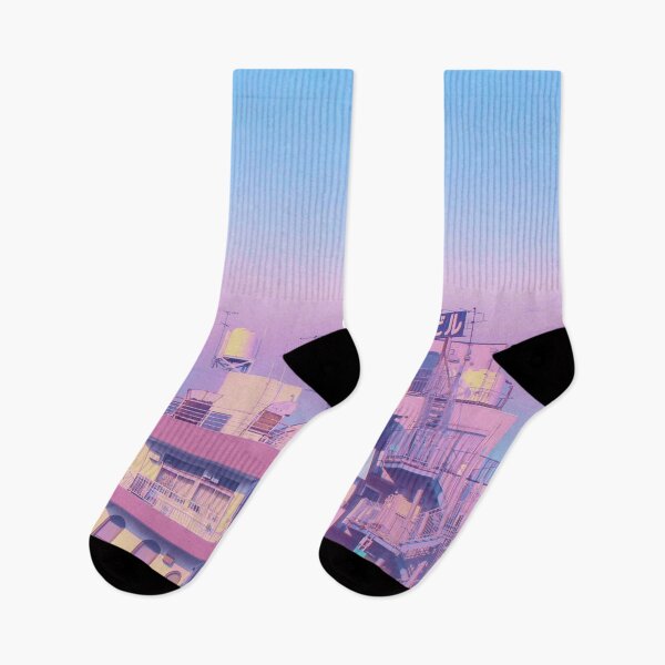Item preview, Anime city skyline Ghibli style designed and sold by Faeblehoarder.
