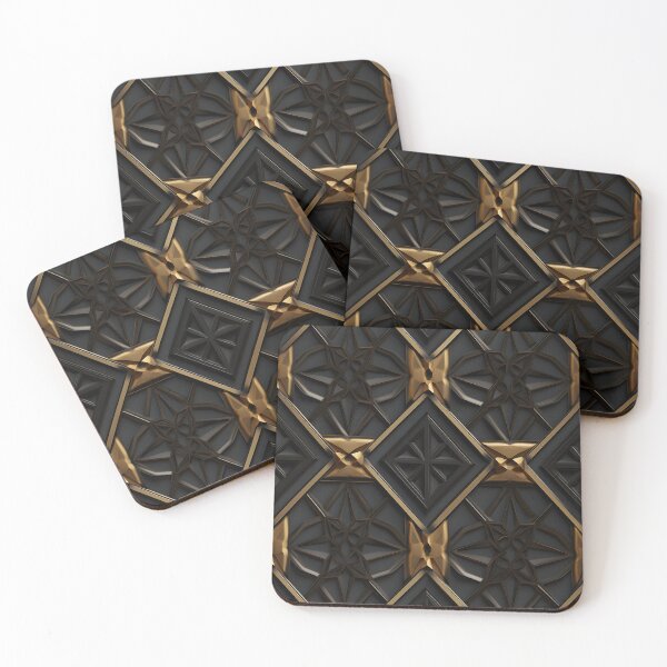 Item preview, Black and Gold Geometric Pattern Design designed and sold by alaa-mously.