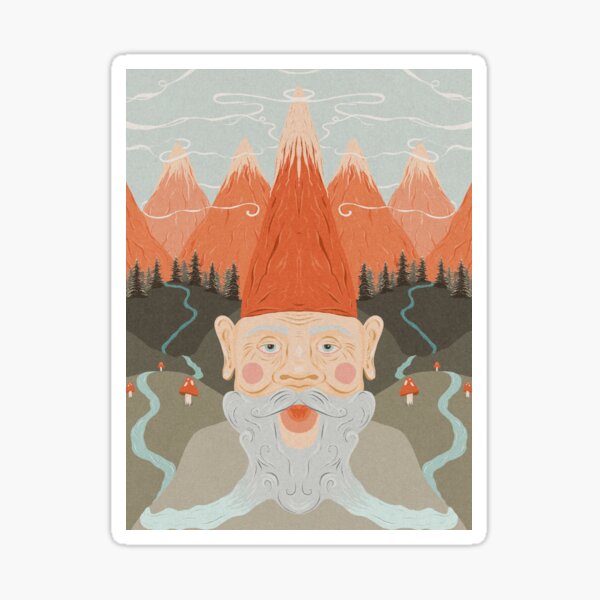 Item preview, Mushroom Mountain Gnome designed and sold by SophMairDesign.