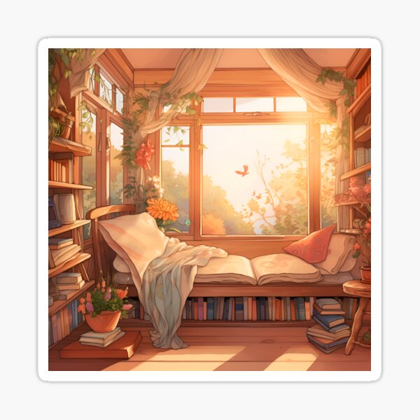 Item preview, Book Nook, Book Reading Corner  designed and sold by DaffodilDreamer.