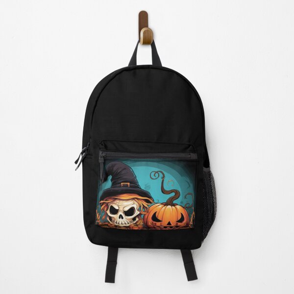 Item preview, Pumpkin-skull with witches hat no background designed and sold by DigitlEmporium.