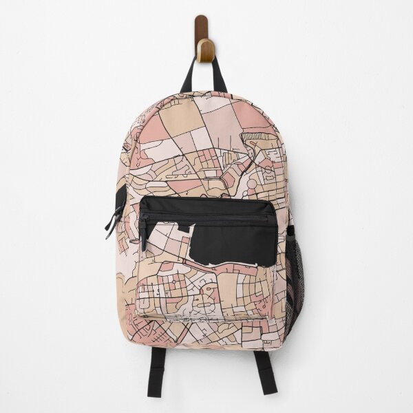 Item preview, Edinburgh Map Pattern in Soft Pink Pastels designed and sold by PatternMaps.