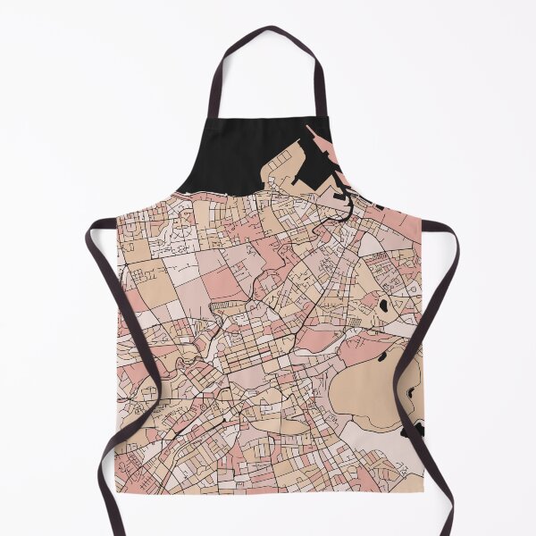 Item preview, Edinburgh Map Pattern in Soft Pink Pastels designed and sold by PatternMaps.