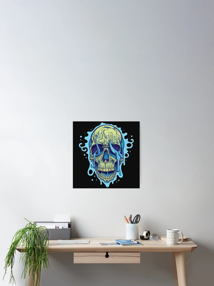 Liquid Blue Skull
