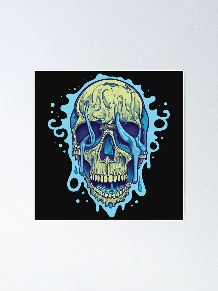 Liquid Blue Skull