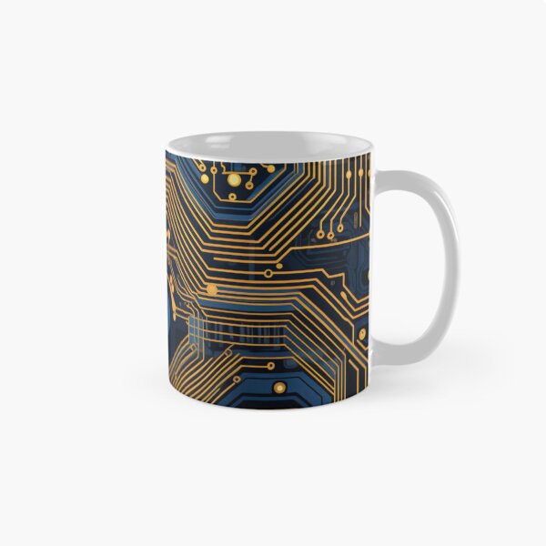 Item preview, Gold and Blue Circuit Board designed and sold by RTFaulkner.