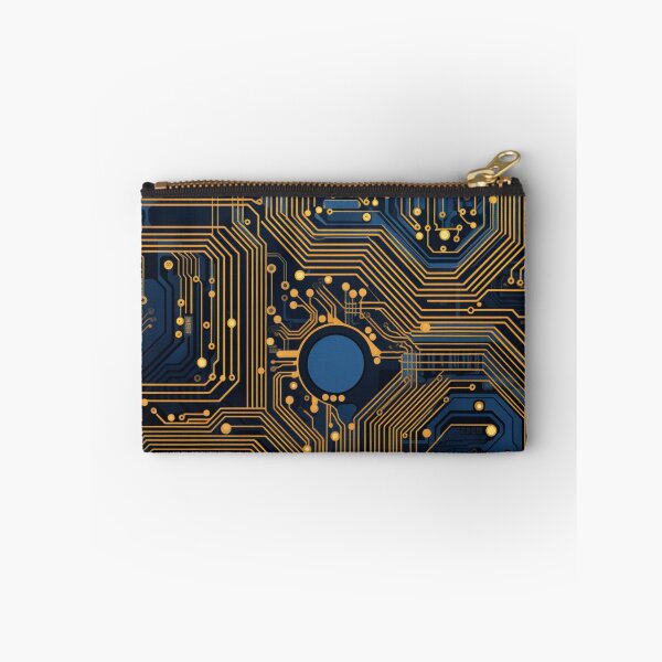Item preview, Gold and Blue Circuit Board designed and sold by RTFaulkner.
