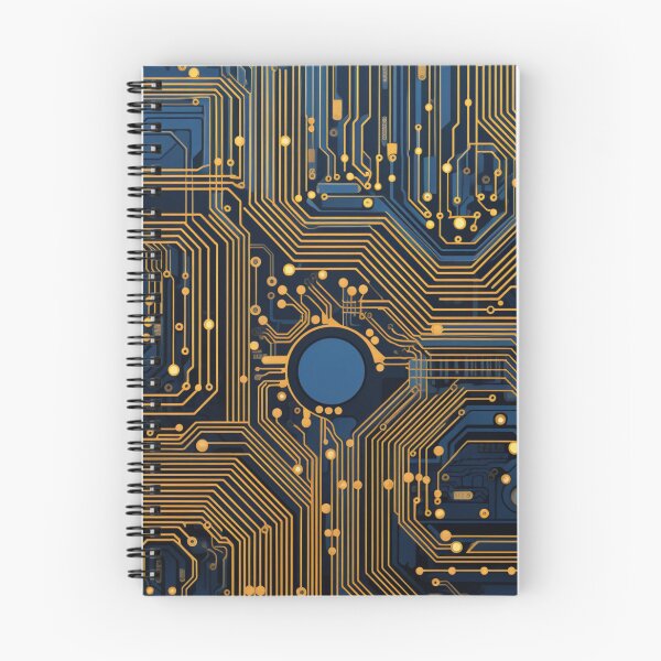 Item preview, Gold and Blue Circuit Board designed and sold by RTFaulkner.