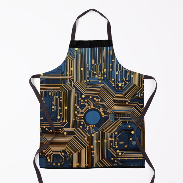 Item preview, Gold and Blue Circuit Board designed and sold by RTFaulkner.