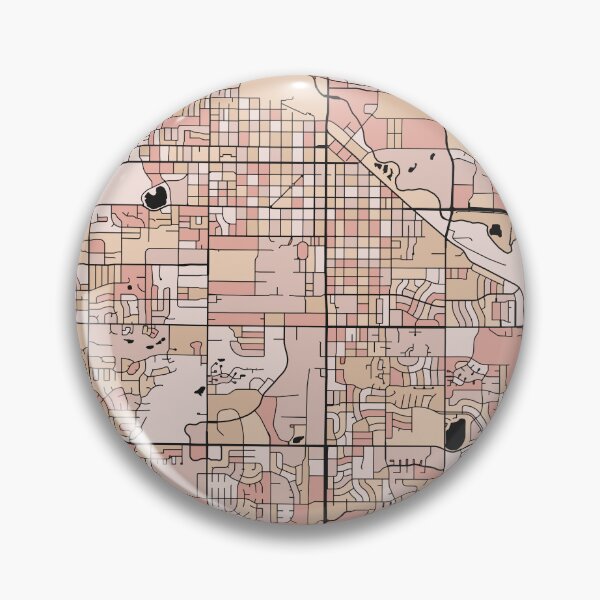 Item preview, Fort Collins Map Pattern in Soft Pink Pastels designed and sold by PatternMaps.