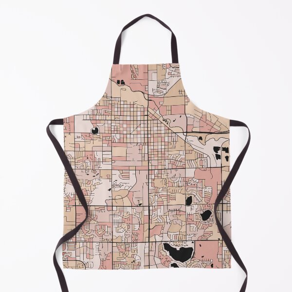 Item preview, Fort Collins Map Pattern in Soft Pink Pastels designed and sold by PatternMaps.