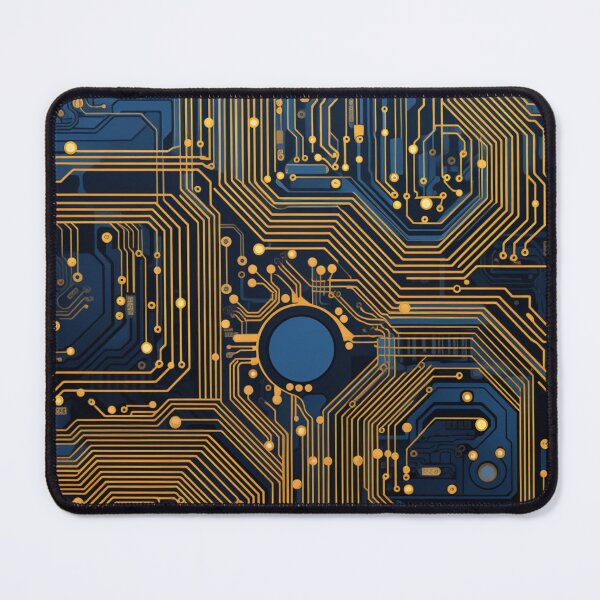Item preview, Gold and Blue Circuit Board designed and sold by RTFaulkner.