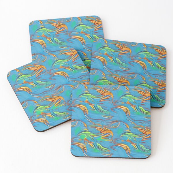 Item preview, Abstract Colorful Sea Kelp designed and sold by calibrit.