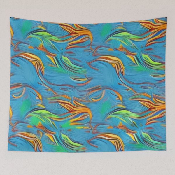 Item preview, Abstract Colorful Sea Kelp designed and sold by calibrit.