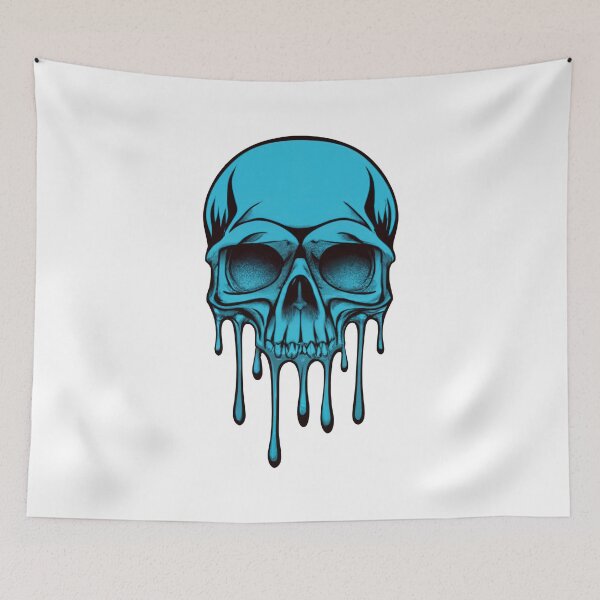 Item preview, Liquid Blue Skull designed and sold by graphic-genie.