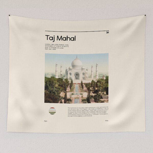 Item preview, Visit Taj Mahal, India (Travel poster) designed and sold by RabbitK.