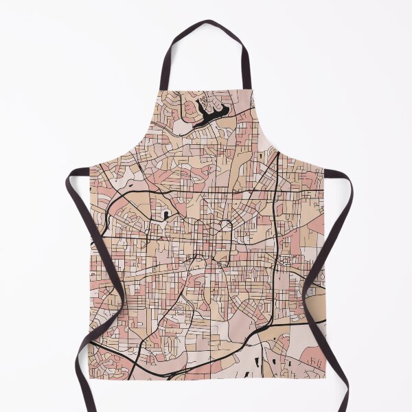 Item preview, Greensboro Map Pattern in Soft Pink Pastels designed and sold by PatternMaps.
