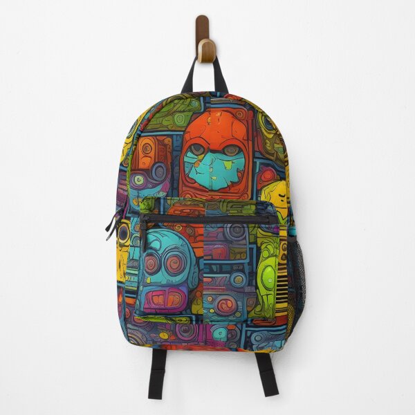 Item preview, Colour Android Robot Head Pattern designed and sold by Indie-Chille.