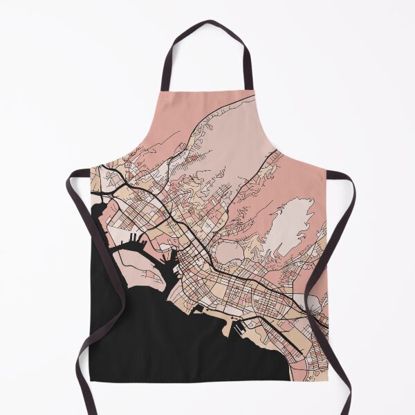 Item preview, Honolulu Map Pattern in Soft Pink Pastels designed and sold by PatternMaps.