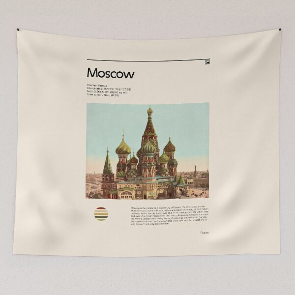 Item preview, Visit Moscow, Russia (Travel poster) designed and sold by RabbitK.