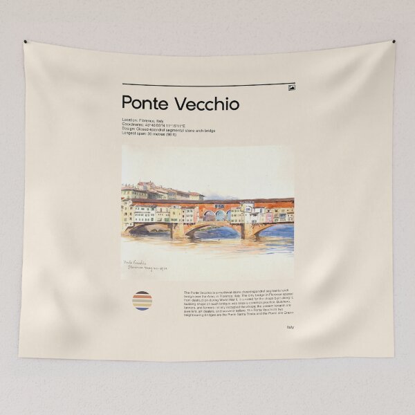 Item preview, Visit Ponte Vecchio, Italy (Travel poster) designed and sold by RabbitK.
