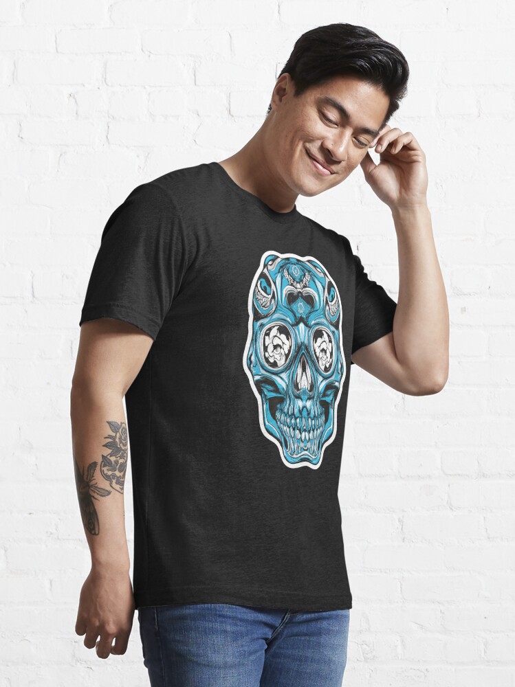 Liquid Blue American Skull Black T-Shirt - 2XL