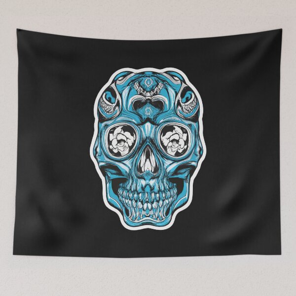 Item preview, Liquid Blue Skull designed and sold by graphic-genie.