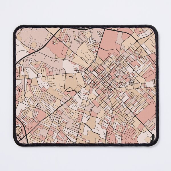Item preview, Lexington Map Pattern in Soft Pink Pastels designed and sold by PatternMaps.