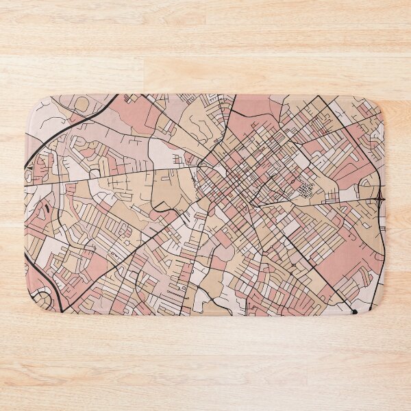 Item preview, Lexington Map Pattern in Soft Pink Pastels designed and sold by PatternMaps.