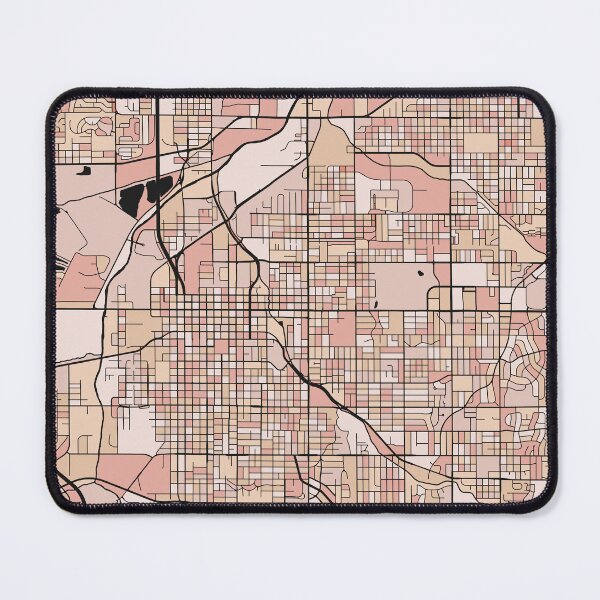 Item preview, Lincoln Map Pattern in Soft Pink Pastels designed and sold by PatternMaps.