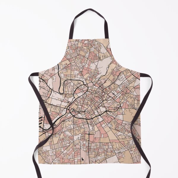 Item preview, Manchester Map Pattern in Soft Pink Pastels designed and sold by PatternMaps.