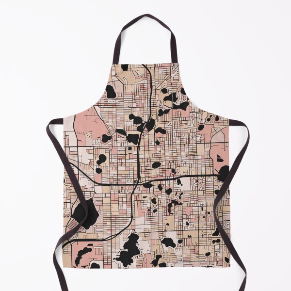 Item preview, Orlando Map Pattern in Soft Pink Pastels designed and sold by PatternMaps.